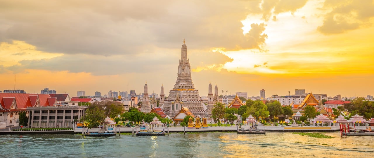 Buddhist temple in Bangkok, Thailand, Wat Arun 