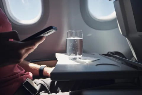 airplane water