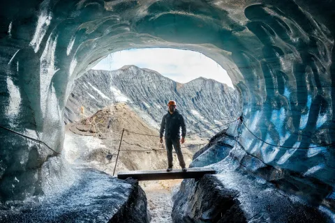 Iceland ice cave