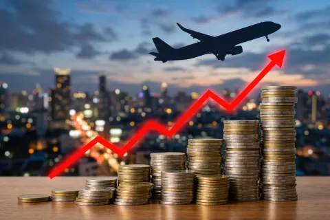 Airline prices infographic