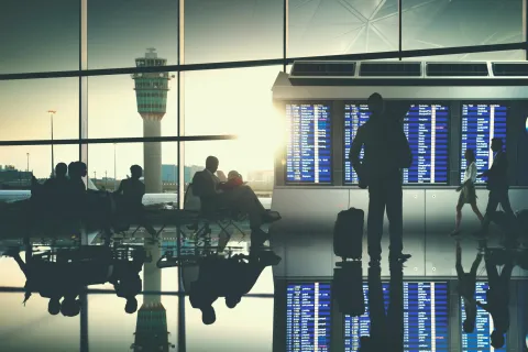 Business People Airport Terminal 