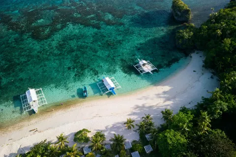 amun ini philippines scuba dive resort form the air by drone