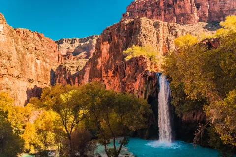 Havasupai Falls in Grand Canyon