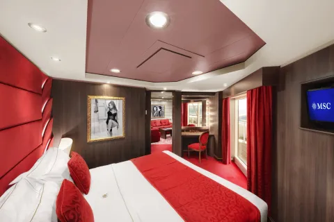 MSC Divina - MSC Yacht Club Executive and Family Suite with Balcony
