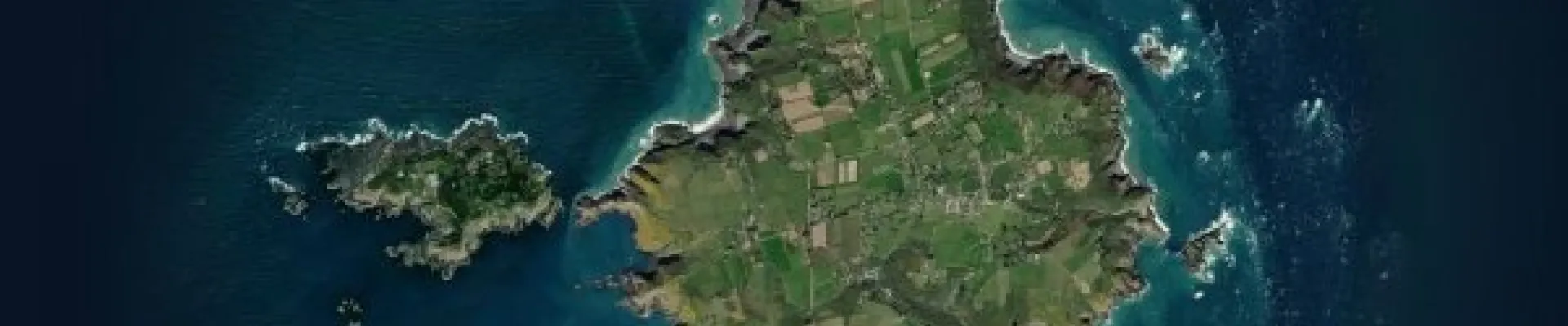 Satellite view of Sark