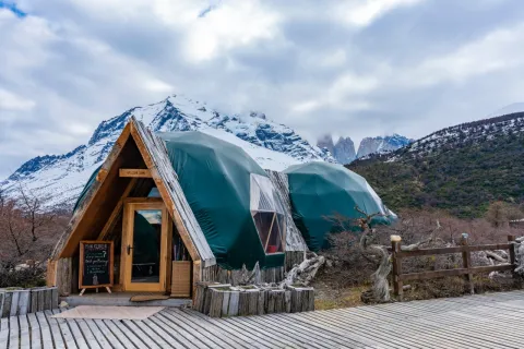 Ecocamp in Torres del Paine National Park in Chile.