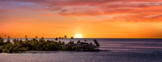 Sunset in Tahiti