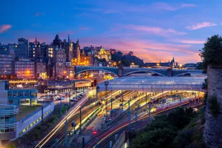 Europe Night Train Station
