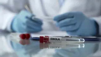 ebola sample in lab