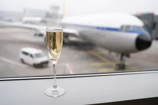 Airport drinking