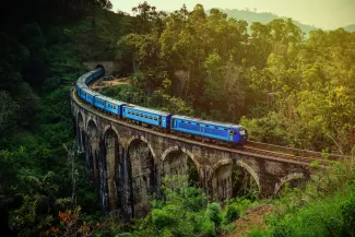 The Nine Arches Bridge is one of the most iconic bridges and beautiful sights of Sri Lanka.
