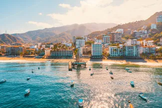 Panoramic View of the Pier in Puerto Vallarta