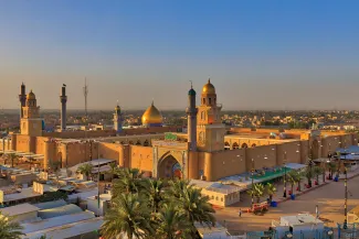 Aerial View of the Great Masjid of Kufa