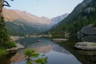 Lake Mills in Rocky Mountain National Park