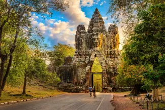 Angkor Thom South Gate Angkor Wat Complex, Cambodia