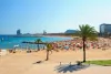 Crowded Barcelona beach
