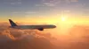 United flight sunset