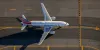 American Airlines plane from above