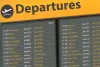 Airport Departure Board with delayed flights