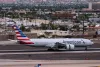 sky harbor airport 4-9-2026 Phoenix, AZ USA American Airlines Boeing 777-200 N756AM International arrival at Phoenix Sky Harbor Intl. Airport.