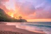 Kauai Hawaii Ocean island sunset