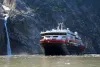 MS Roald Amundsen anchors in Tracy Arm Fjord in the Boundary Ranges of Alaska